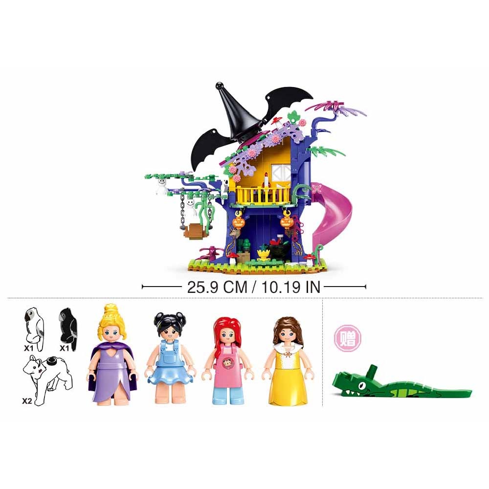 Sluban Building Set: Girls Dream - Magical Tree House - 435pcs