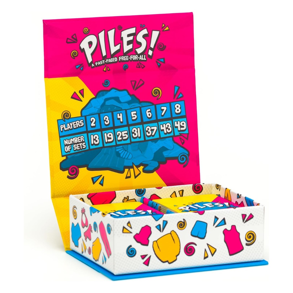 Lost Boy Entertainment - Piles! Fast-Paced Card Game for Kids and Families - 2 to 8 Players