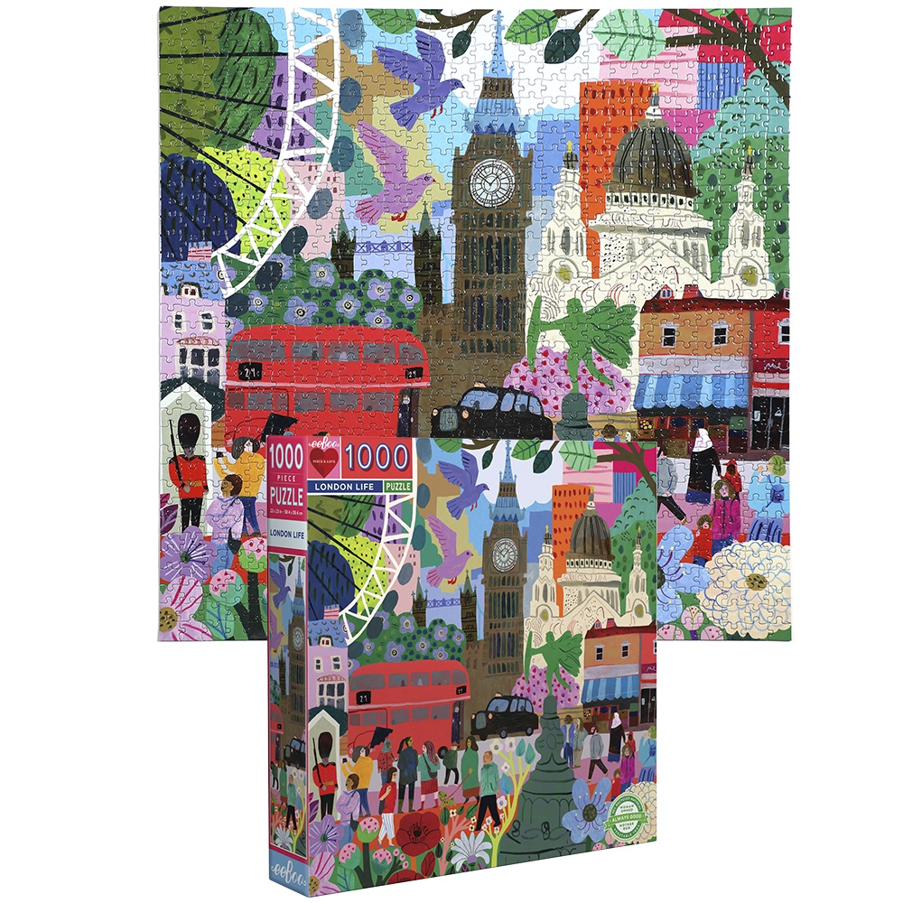 eeBoo - London Life 1000 Piece Square Puzzle