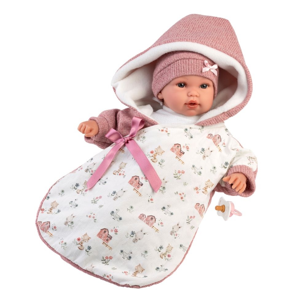 Llorens - Baby Girl Doll with Clothing & Sleeping-bag: 36cm