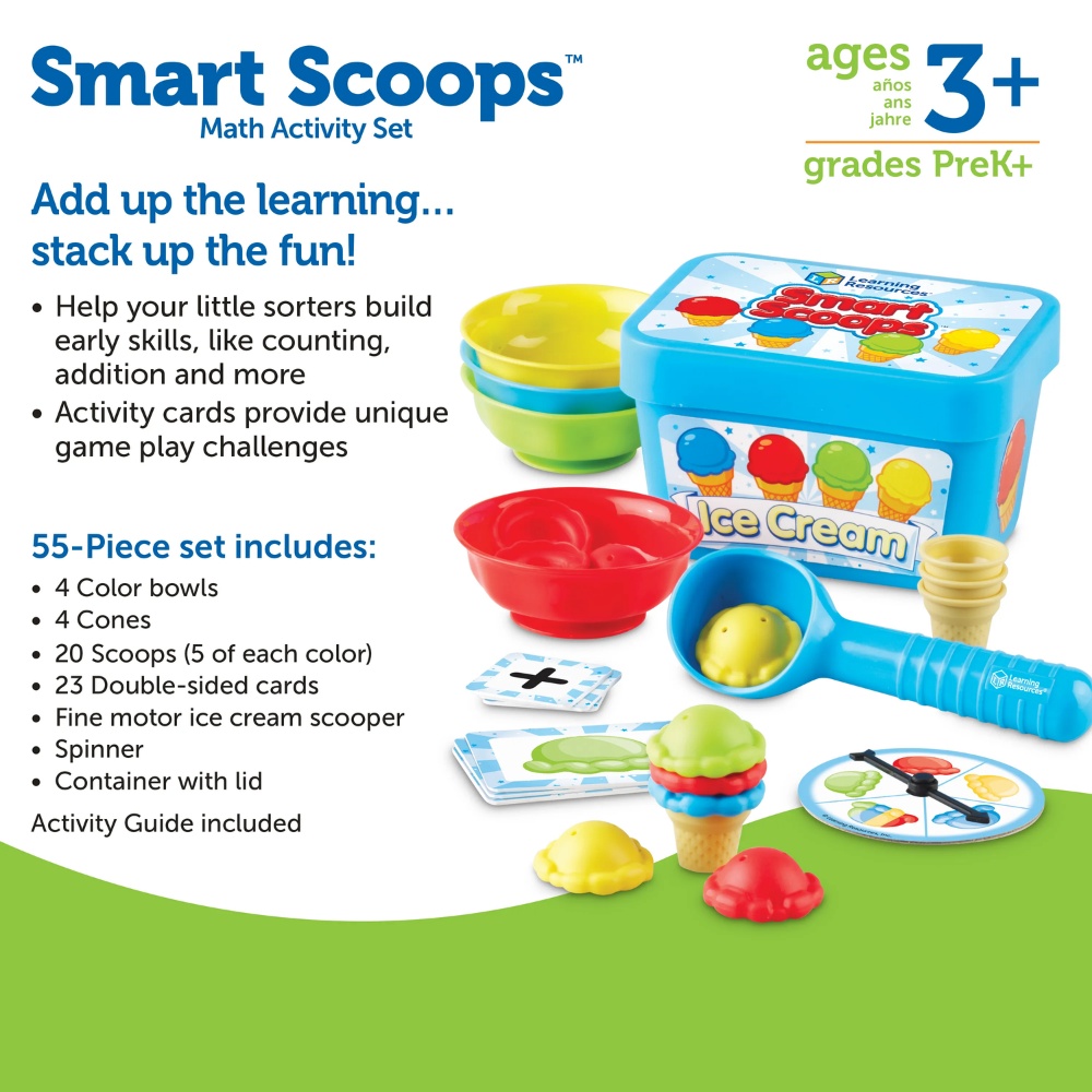 Learning Resources - Smart Scoops: Maths Stacking Fine Motor Toy for Toddlers
