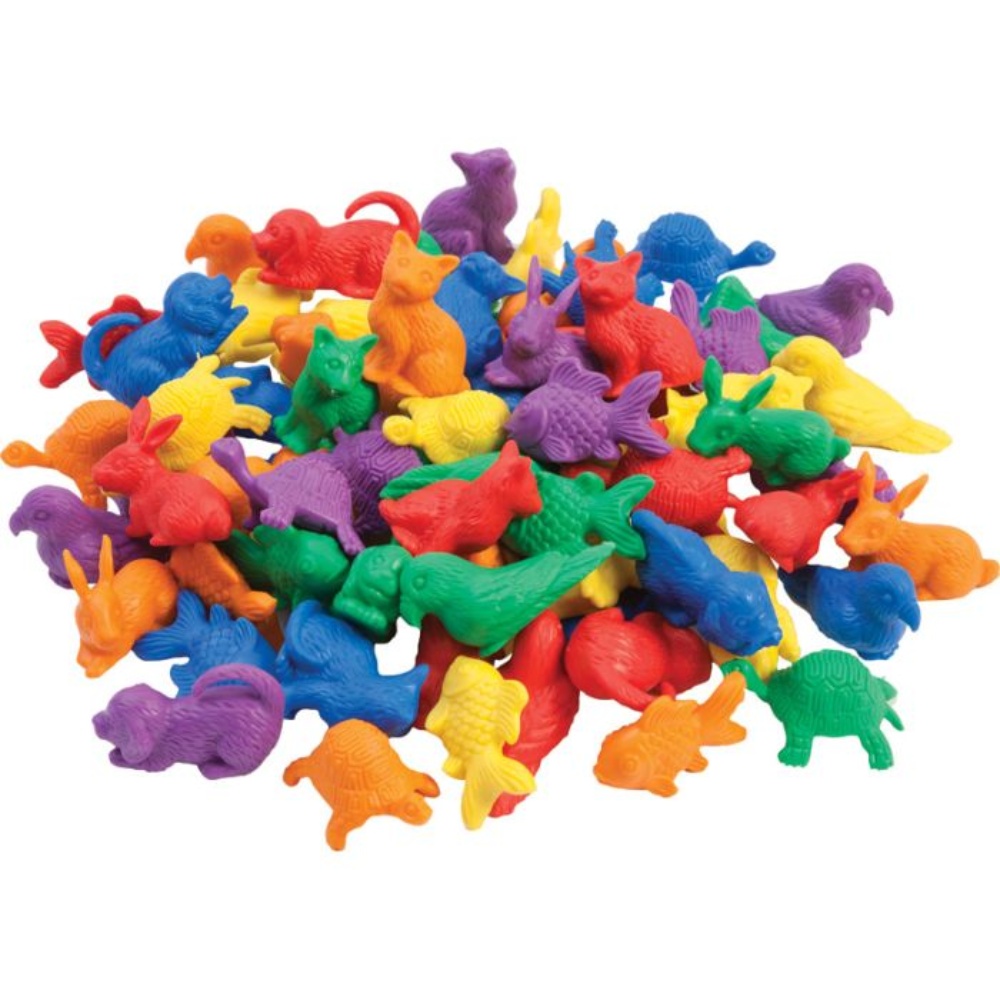EDX Education - Counters - Pets 6 Colours - 72Pc Polybag