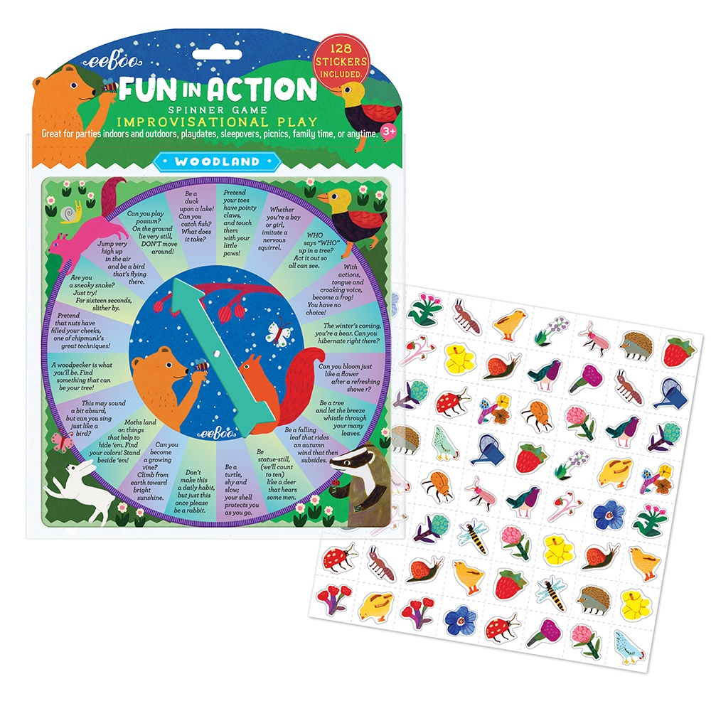 eeBoo - Woodland Fun In Action Spinner Game -**