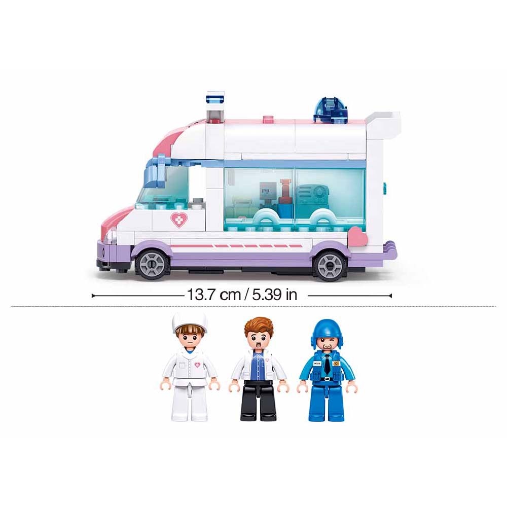 Sluban Building Set: Metropolis - Ambulance - 251pcs