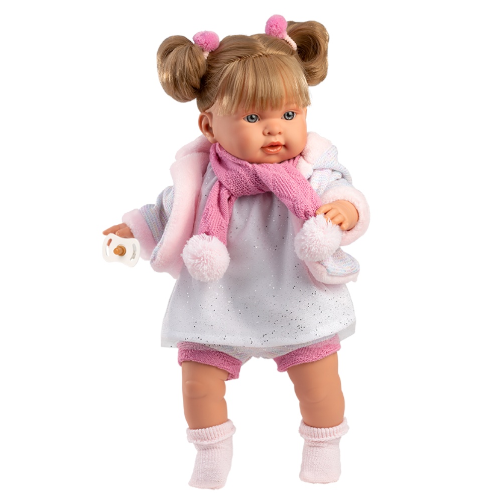 Llorens - Baby Girl Doll with Crying Mechanism & Clothing: Alexandra - 42cm