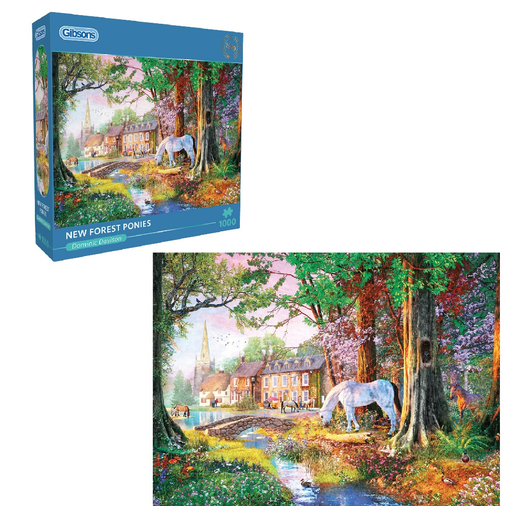 Gibsons - New Forest Ponies - 1000 Piece Jigsaw Puzzle