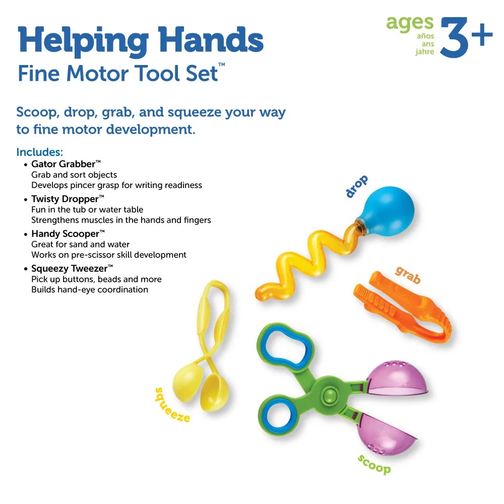 Learning Resources - Helping Hands Fine Motor Tool Set