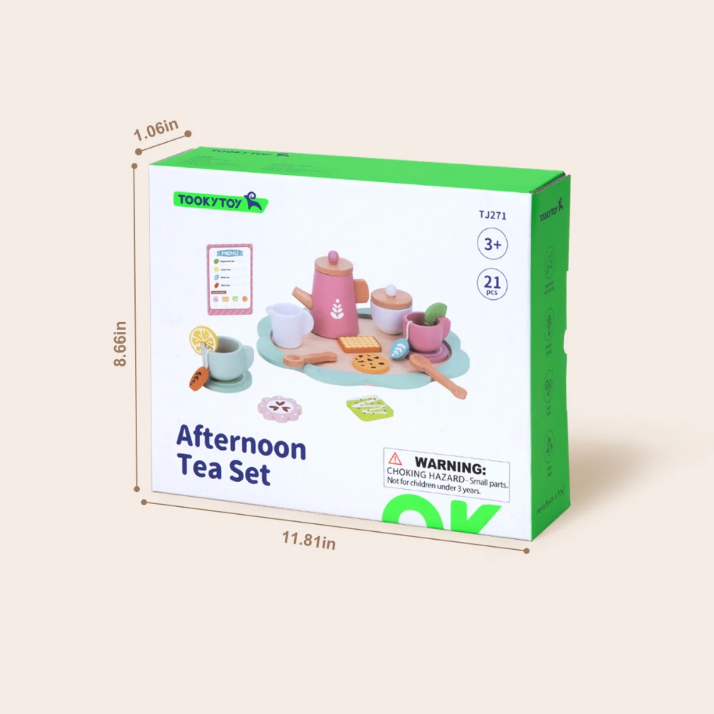 TookyToy - Pretend Play Afternoon Tea Toy Set