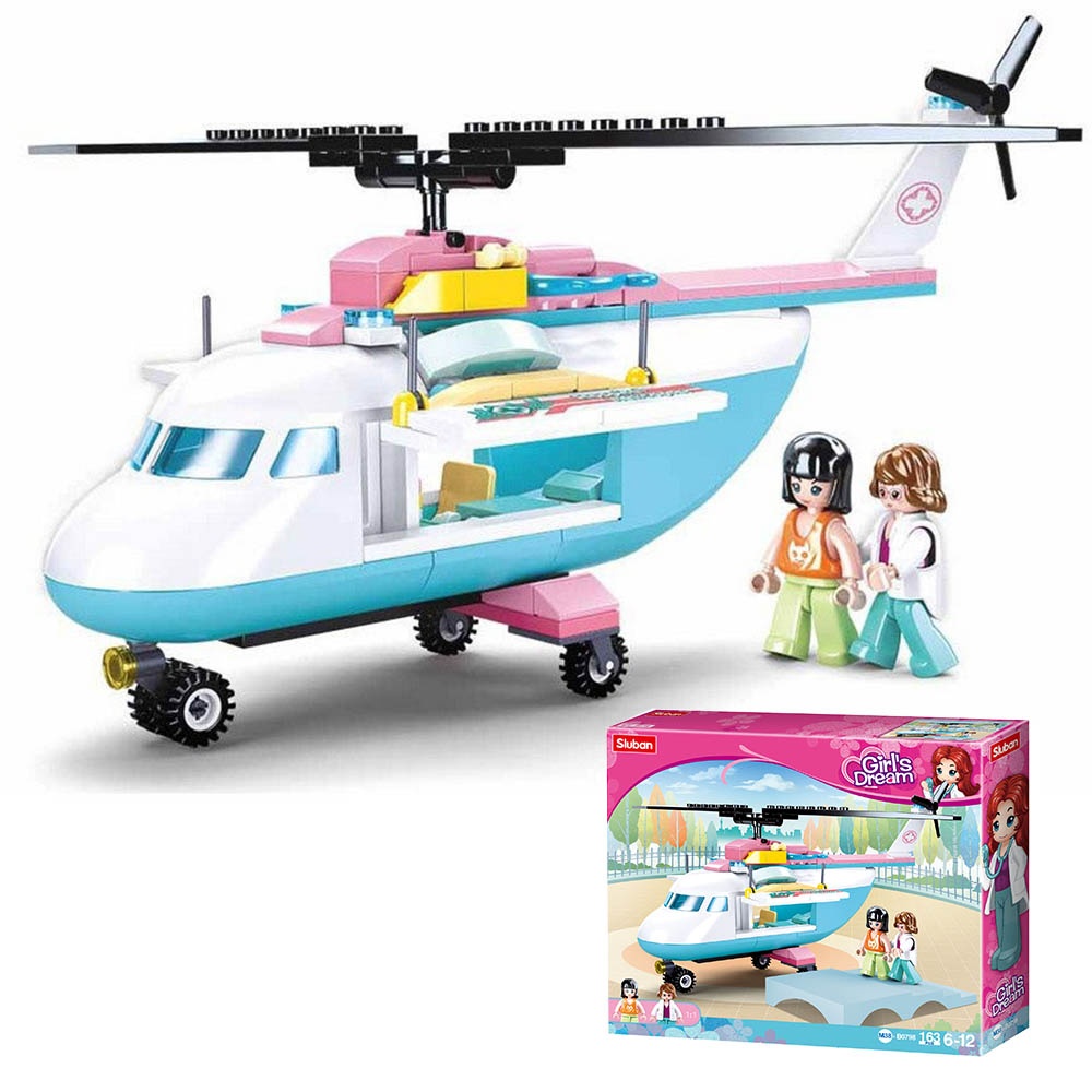 Sluban Building Set: Girls Dream - Helicopter - 163pcs