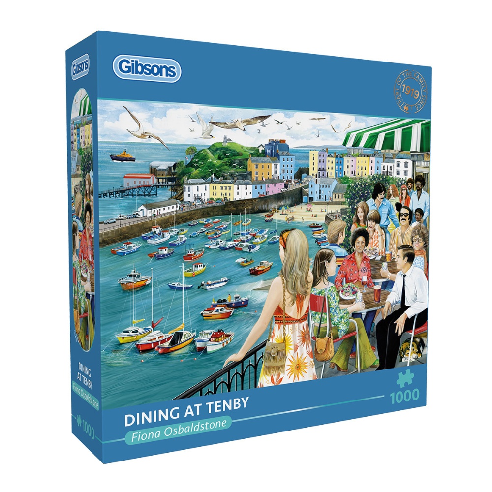 Gibsons - Dining at Tenby - 1000 Piece Jigsaw Puzzle