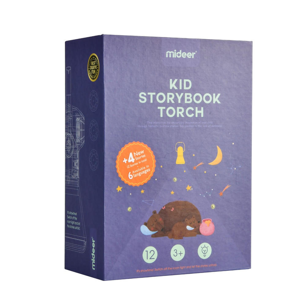 Mideer - Children's Storybook Torch with 12 Stories