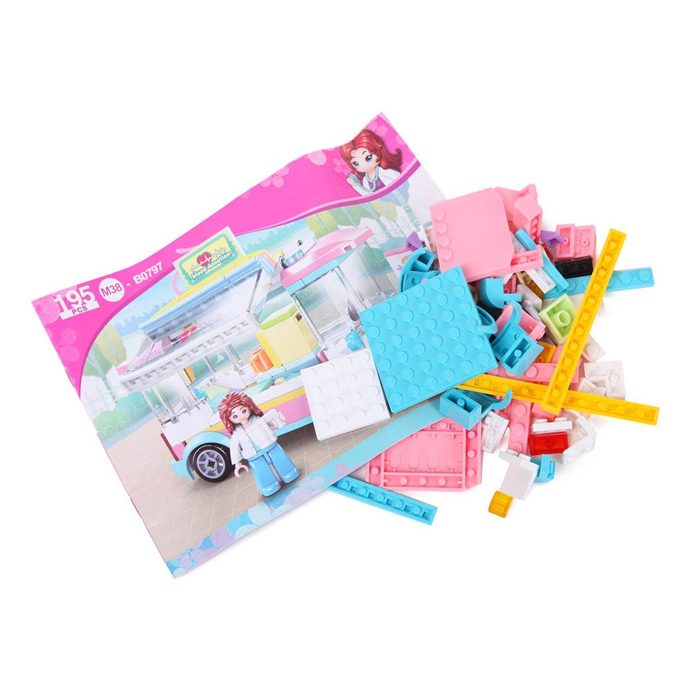 Sluban Building Set: Girls Dream - Ambulance - 195pcs
