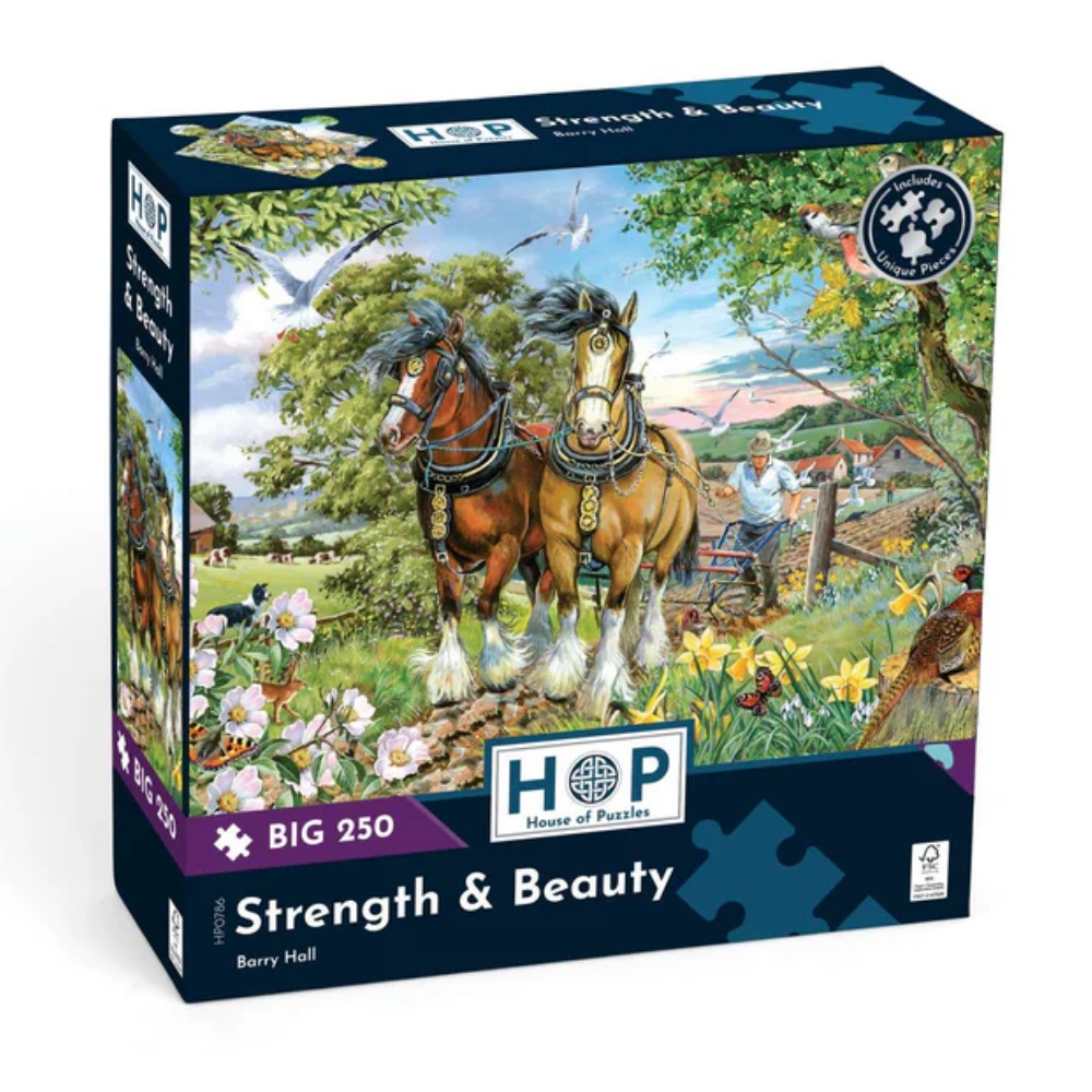 House of Puzzles - Strength & Beauty - XL Pieces - 250 Piece Jigsaw Puzzle