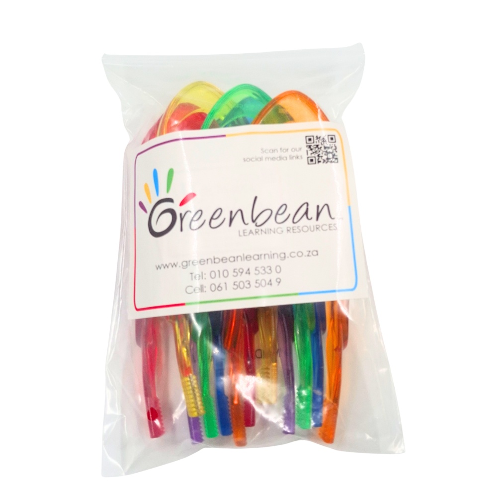Greenbean - Translucent Tweezers - Fine Motor Skills Tools - 6pcs
