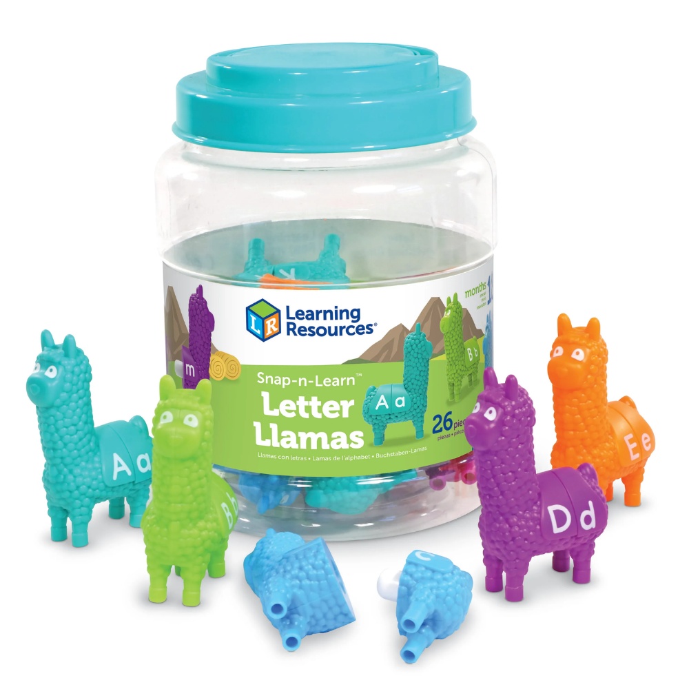Learning Resources - Snap-n-Learn™ Letter Llamas: ABC Alphabet Fine Motor Toy Toddlers
