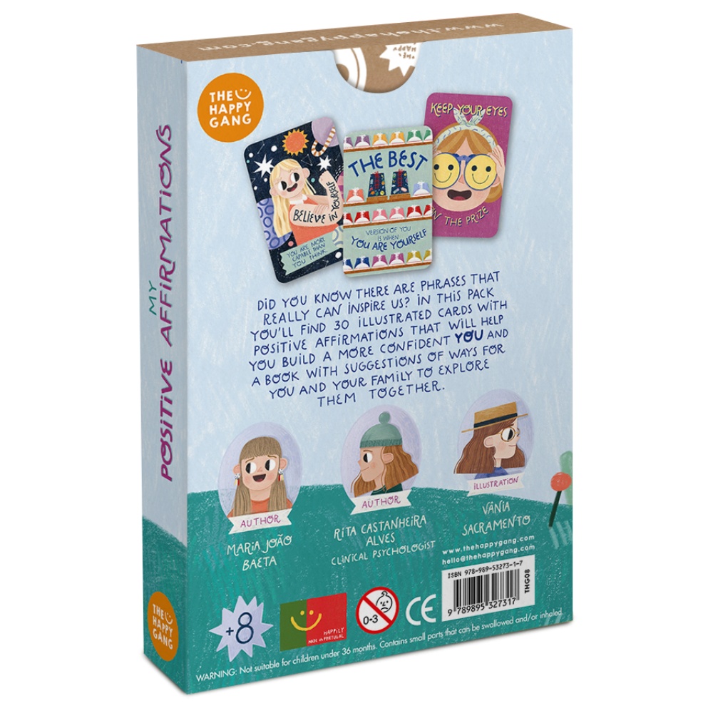 The Happy Gang - My Positive Affirmations - Life Skills Flashcards for Parents & Kids