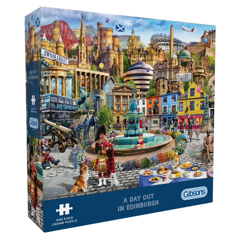 Gibsons - A Day Out in Edinburgh - 1000 Piece Jigsaw Puzzle