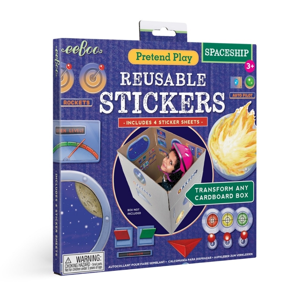 eeBoo - Spaceship Pretend Play Stickers -**