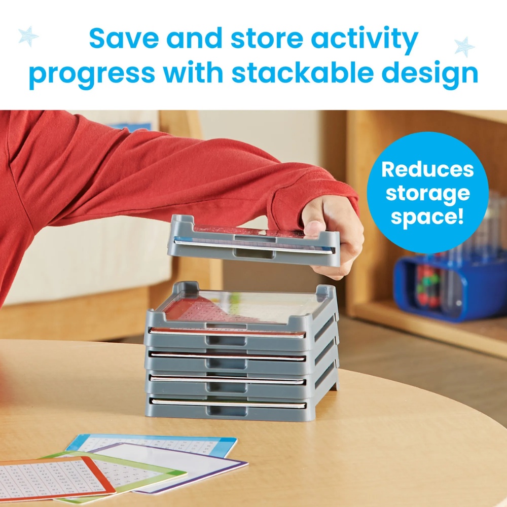 Hand2Mind - Cuisenaire® Rod Workspace Trays - Maths Manipulative 6pcs