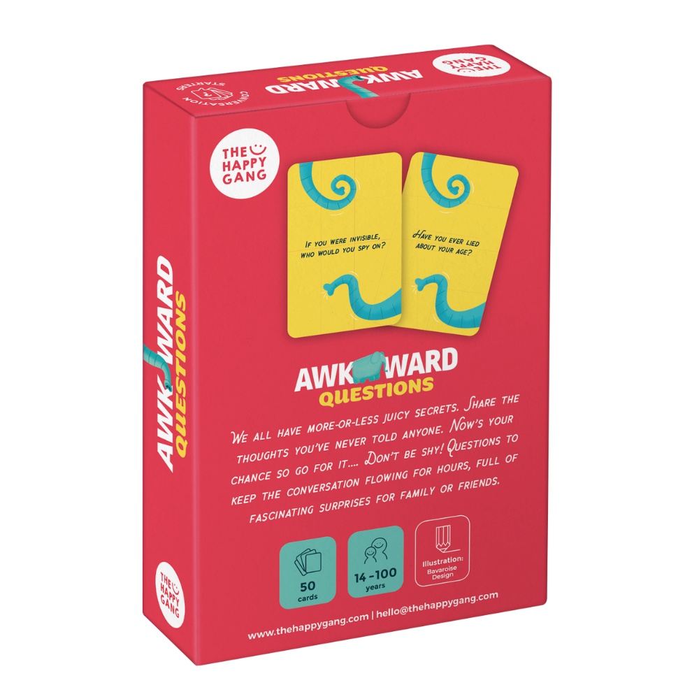 The Happy Gang - Awkward Questions Family Card Game for Kids & Adults