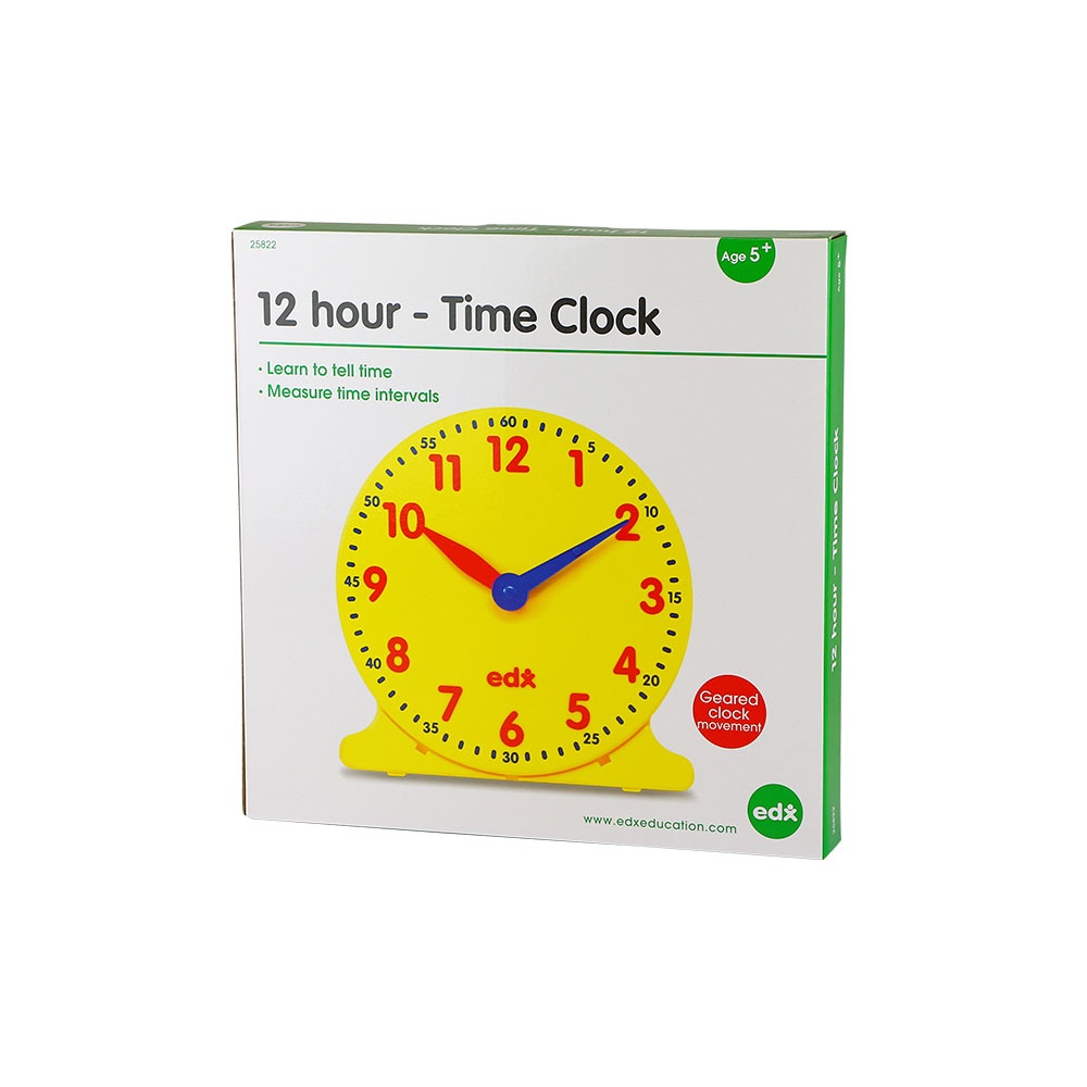 EDX Education - Clock - Geared - 12Hr Demo - 30cm - 1pcs