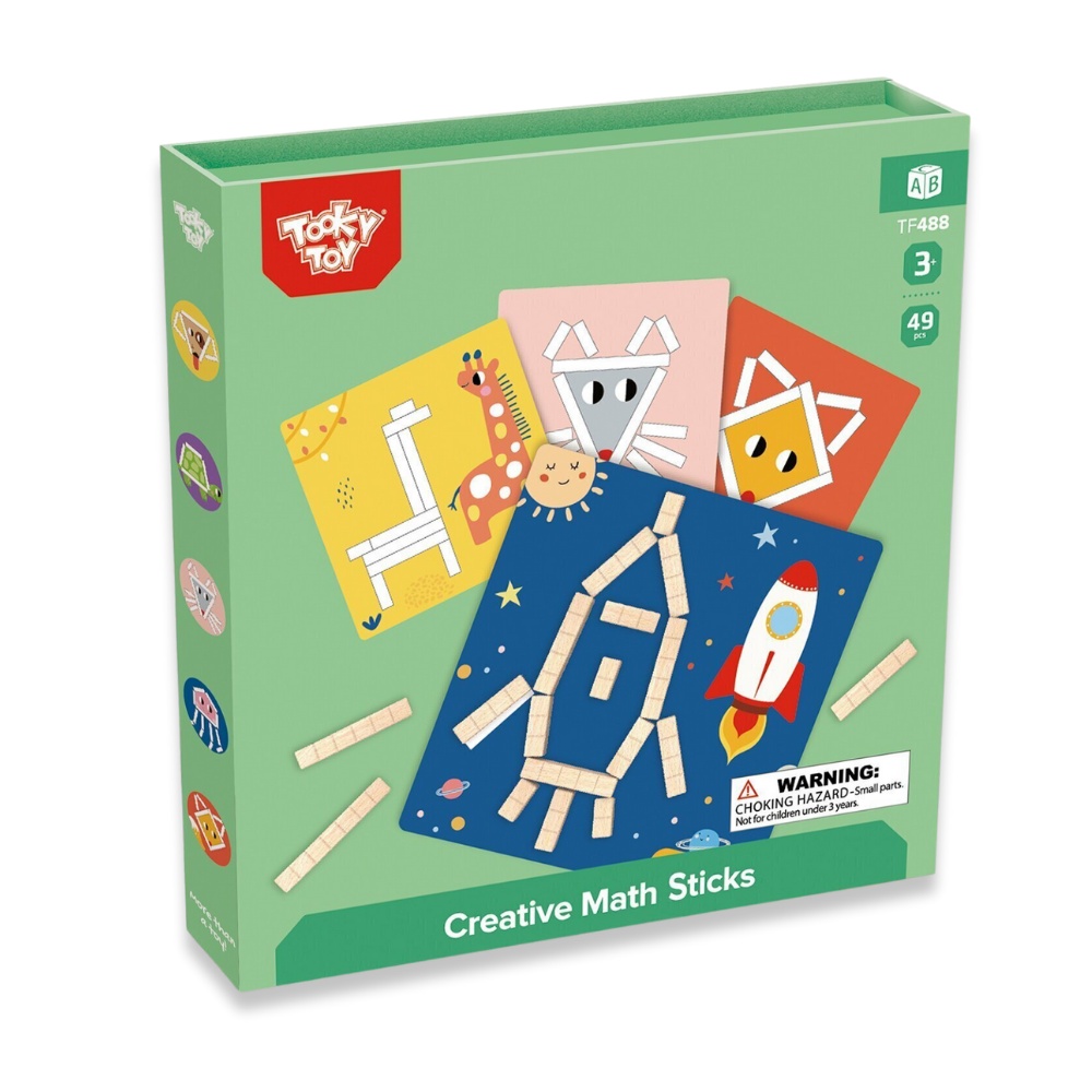 TookyToy - Creative Math Sticks: Patterning Activity Set