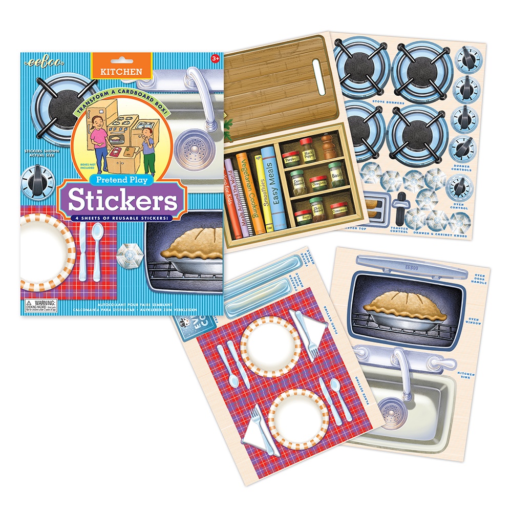 eeBoo - Kitchen Pretend Play Stickers -**