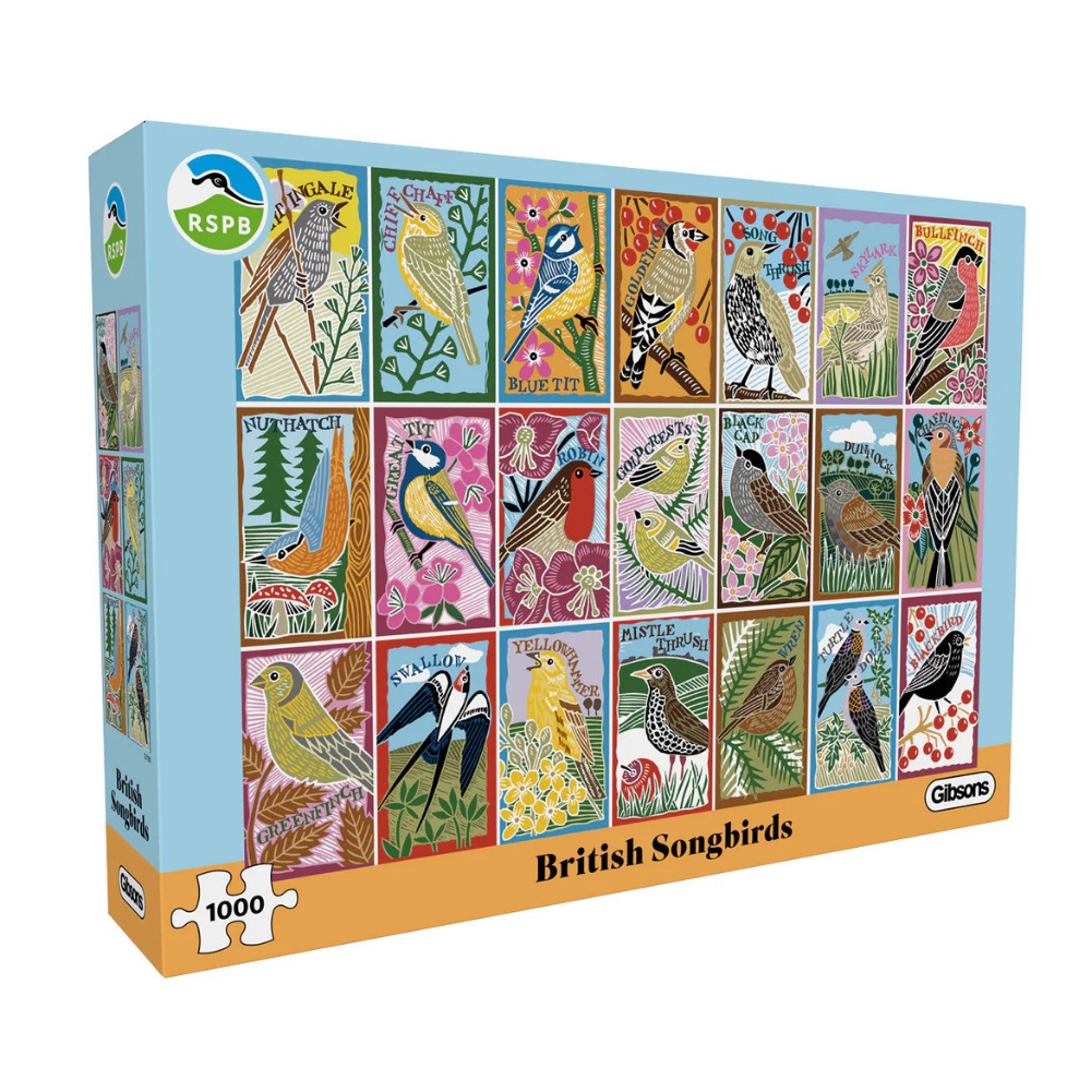 Gibsons - RSPB: British Songbirds - 1000 Piece Jigsaw Puzzle