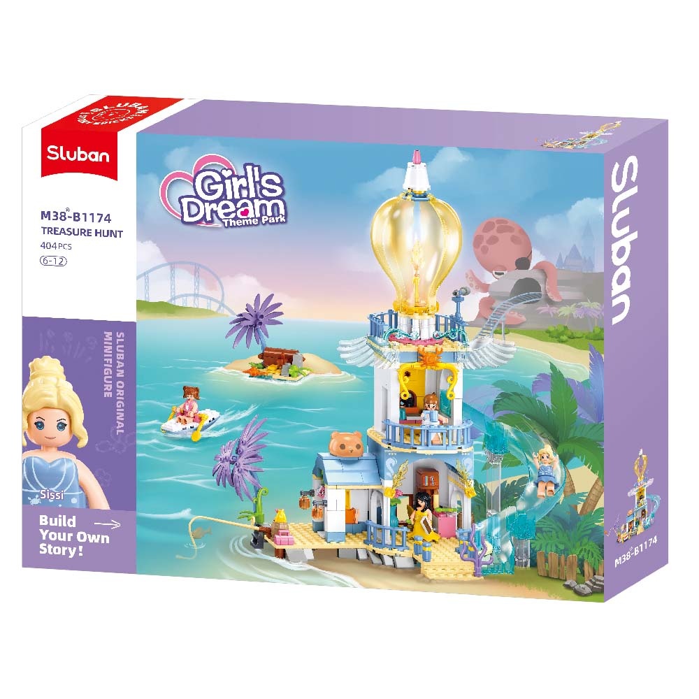 Sluban Building Set: Girls Dream - The Highlanders Lighthouse - 404pcs