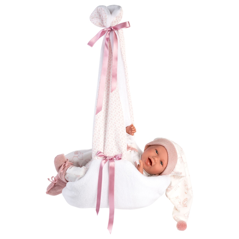 Llorens - Baby Girl Doll with Baby Swing, Clothing & Accessories: Mimi - 42cm