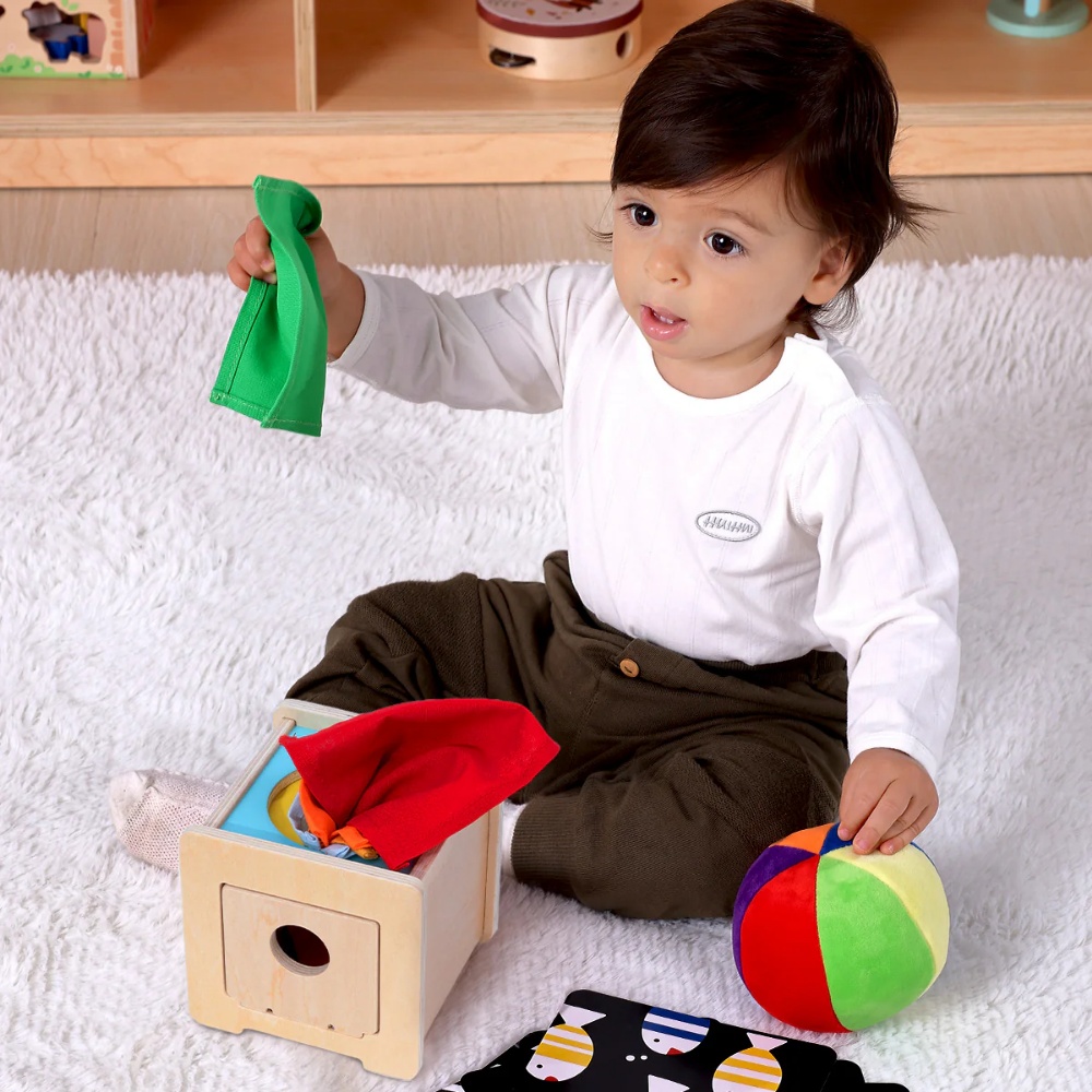 TookyToy - Montessori Activity Box Baby Playset - 5-6 Months