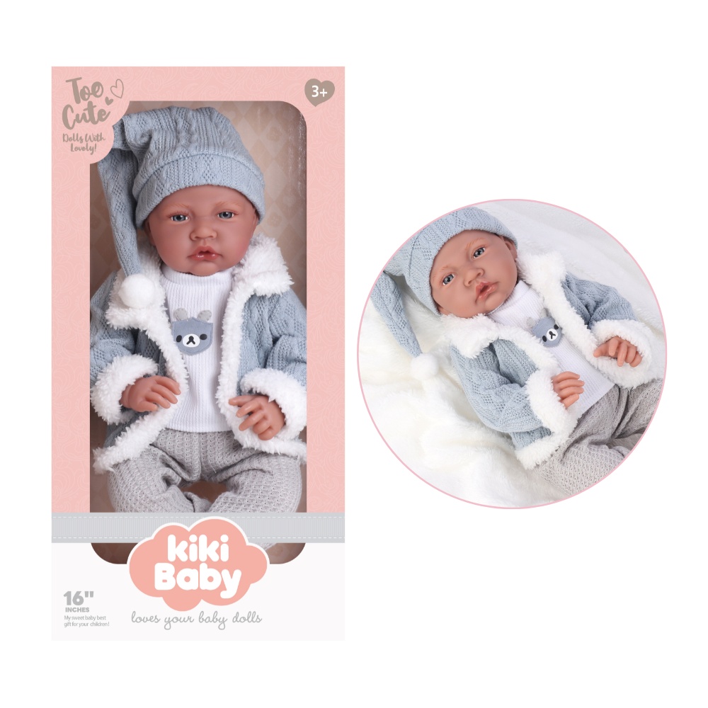 Baby Doll - Soft Cotton Body - Clothing, Beanie & Shoes - 40cm