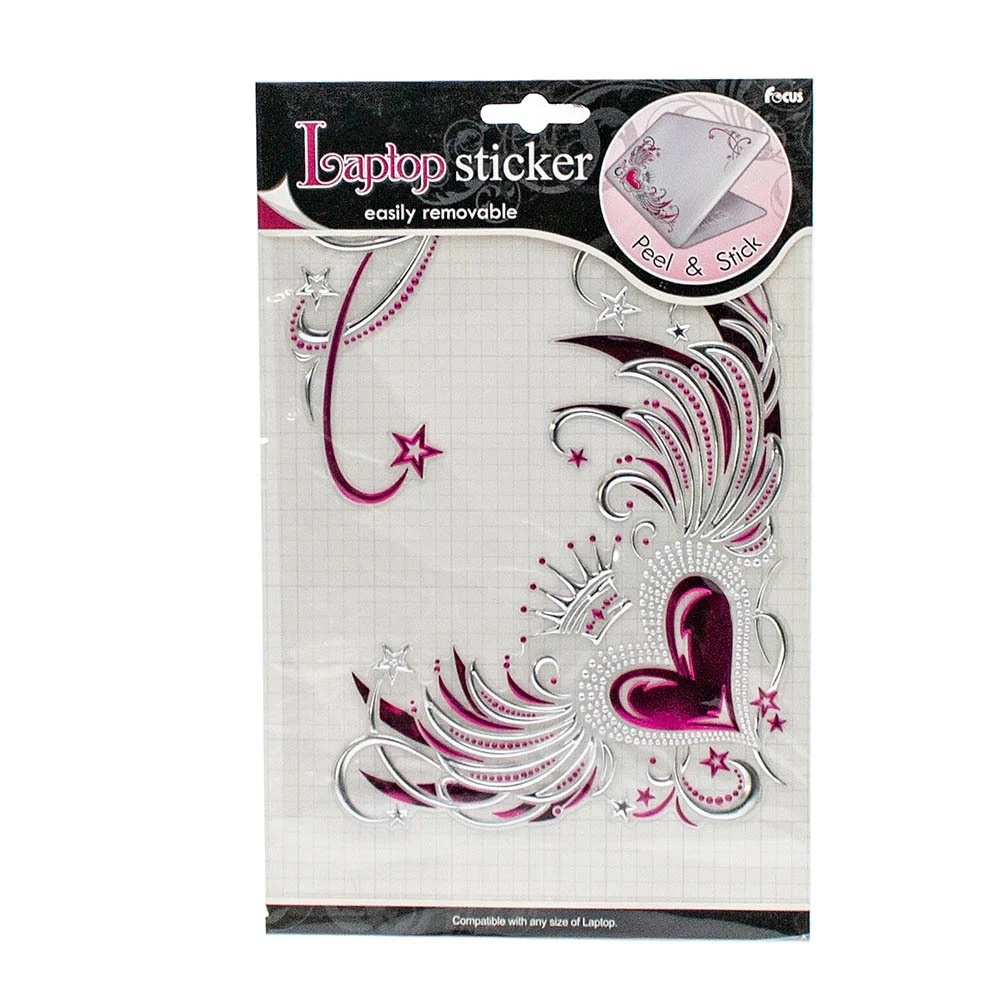 Greenbean - Laptop Sticker HEART FOIL