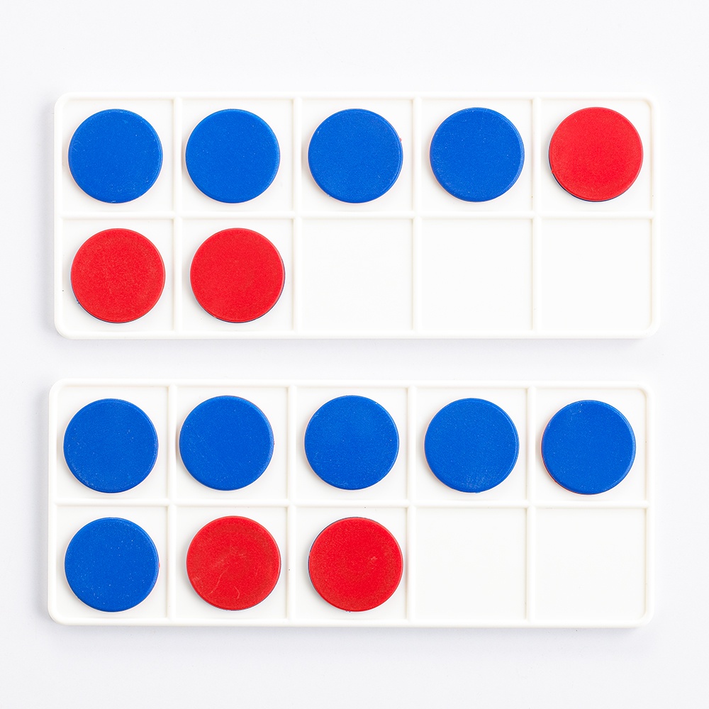EDX Education - Ten Frames - Red & Blue 25mm - 44pcs