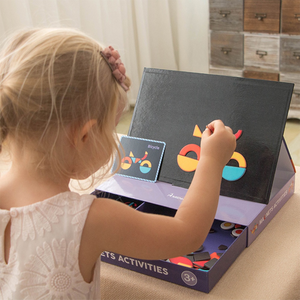 Mideer - Magnetic Imagination Puzzle Box with Activity Cards