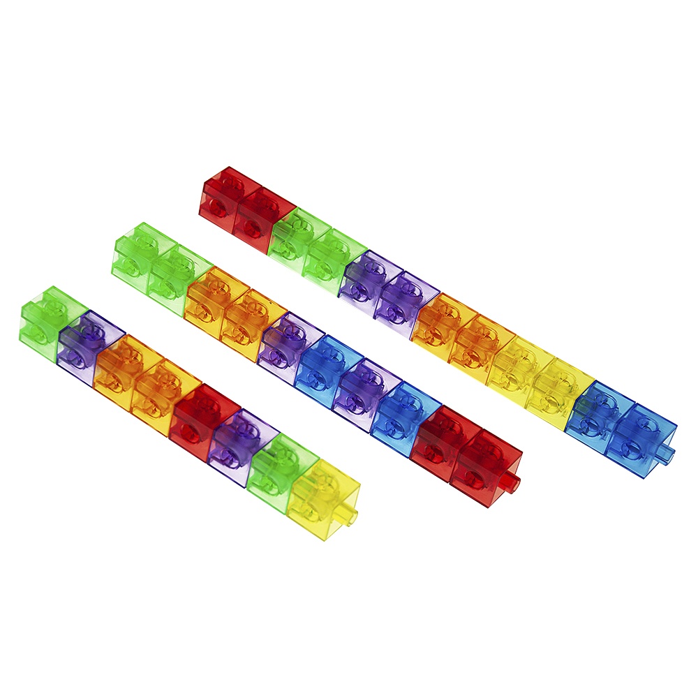 Greenbean - Transparent Linking Cubes - Interlocking Building Blocks - 300pcs in Container