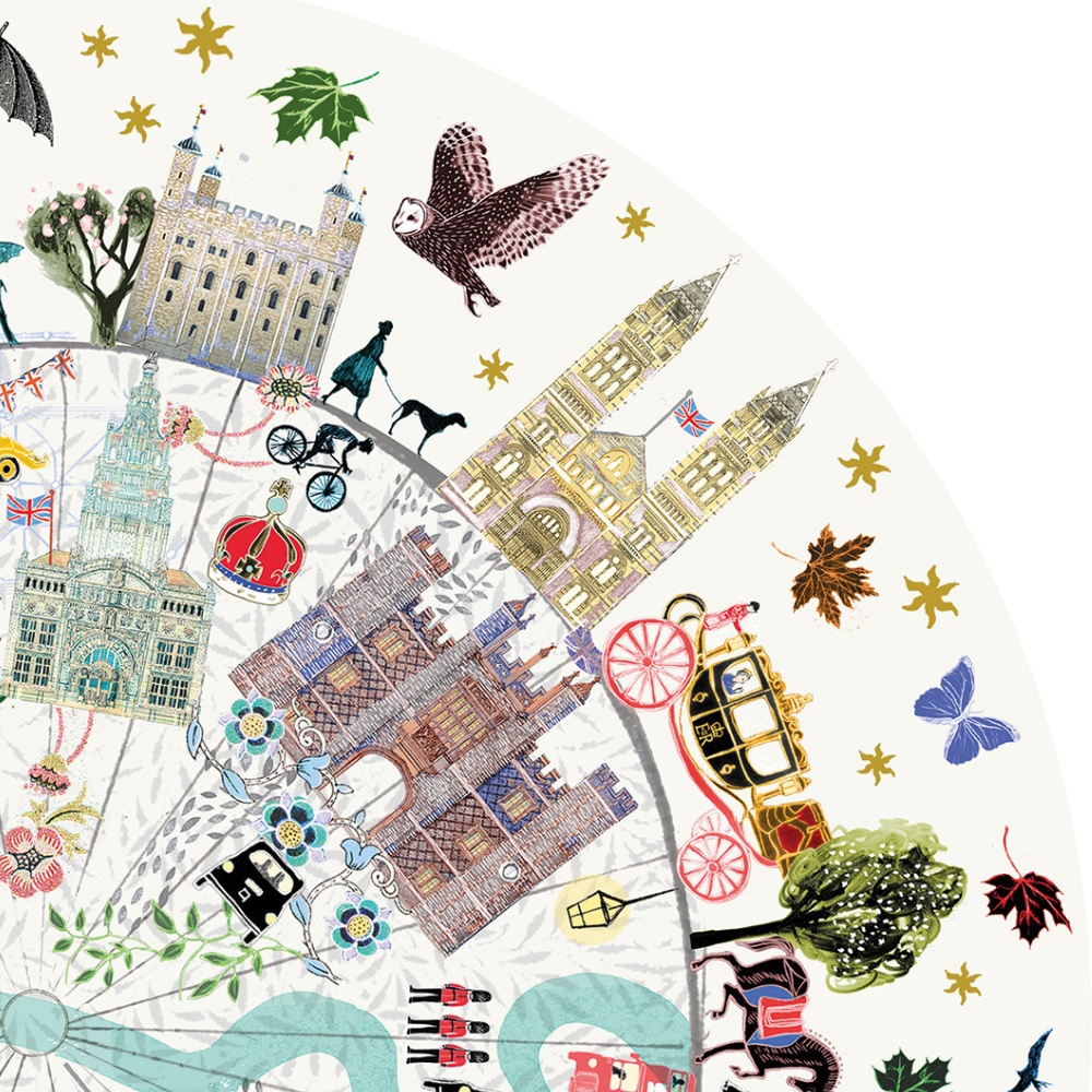 Gibsons - London Buildings - 500 Piece Circular Jigsaw Puzzle