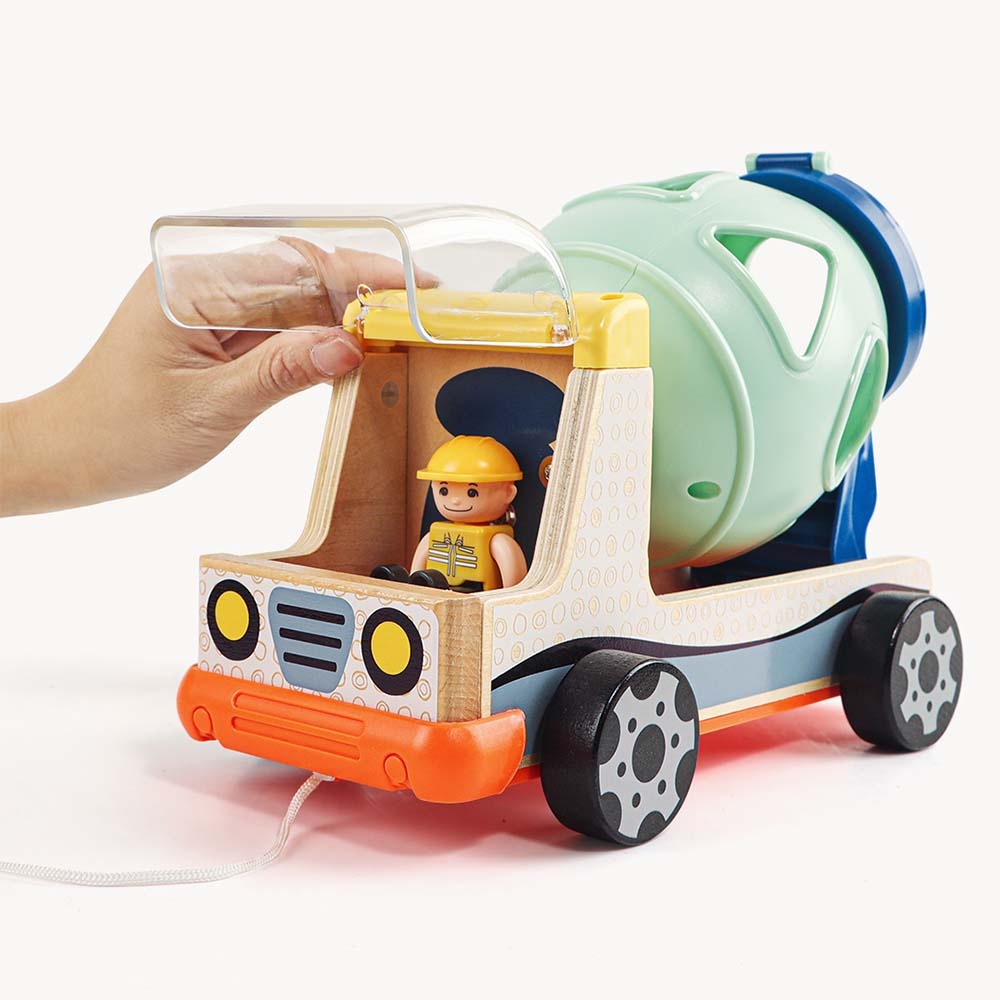TopBright - Shape Sorting Truck with Wooden Blocks for Toddlers