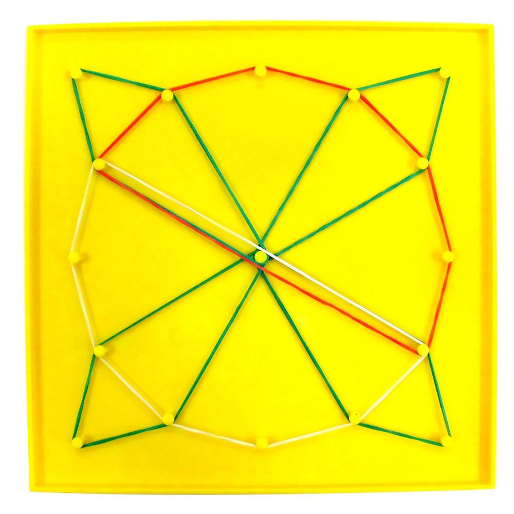 EDX Education - Geoboards - 17.5cm - 5X5 Pin & 12 Pin Circular - 6pcs