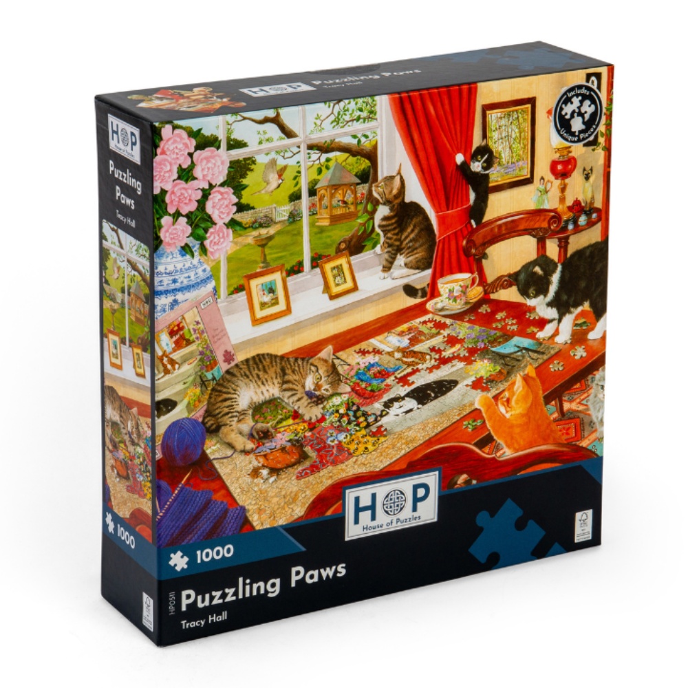 House of Puzzles - Puzzling Paws - 1000 Piece Jigsaw Puzzle