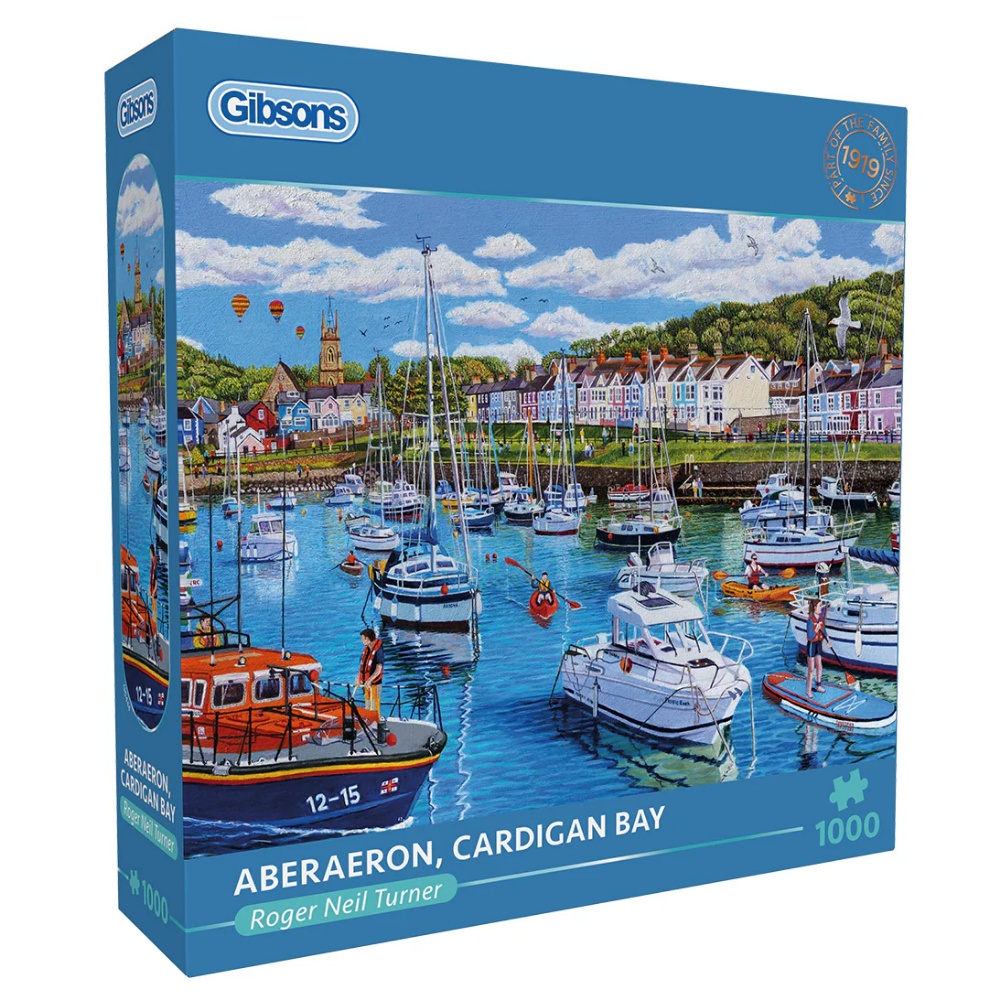 Gibsons - Aberaeron, Cardigan Bay - 1000 Piece Jigsaw Puzzle