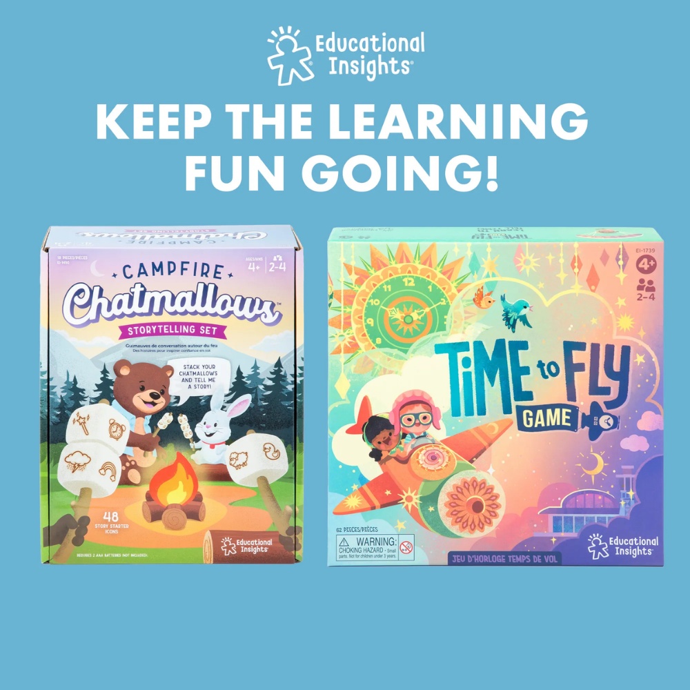 Educational Insights - Time to Learn Telling Time Activity Toy for Kids