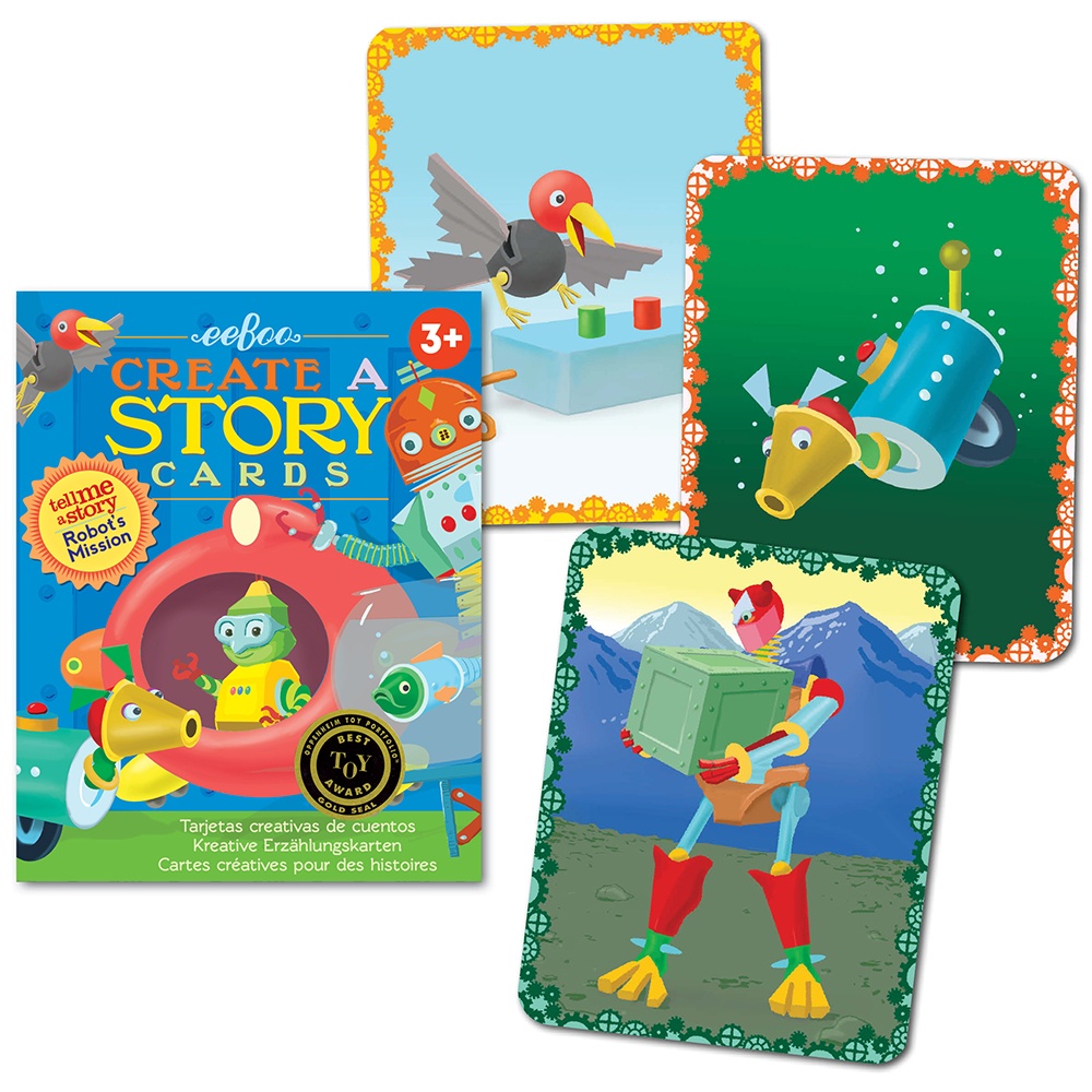 eeBoo - Tell Me a Story Cards - Robot Mission -**