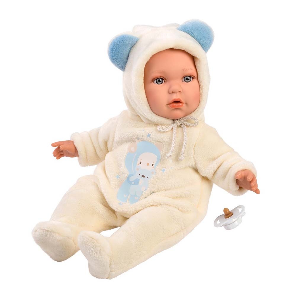 Llorens - Baby Boy Doll with Clothing & Pacifier: Enzo - 42cm