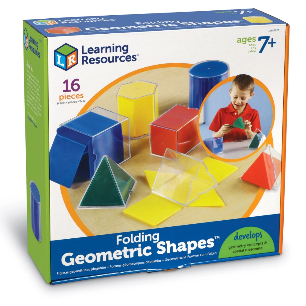 Learning Resources - Folding Geometric Shapes Set - Classroom Maths Manipulatives