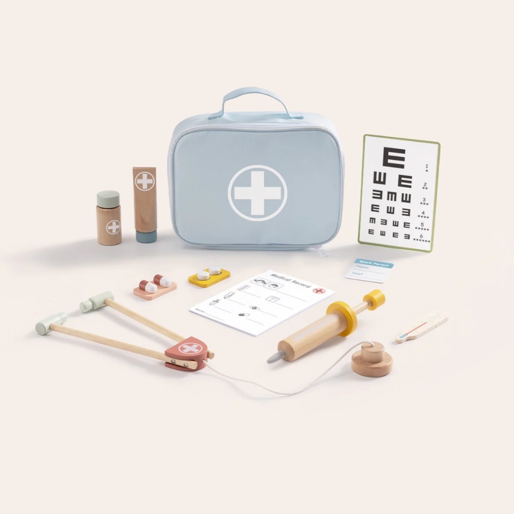 TookyToy - Pretend Play Little Doctor Blue Play Set