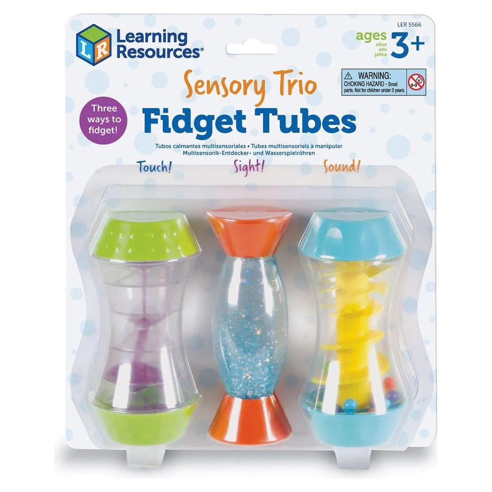 Learning Resources - Sensory Trio Fidget Tubes - 3-Piece Calming Sensory Toy Set