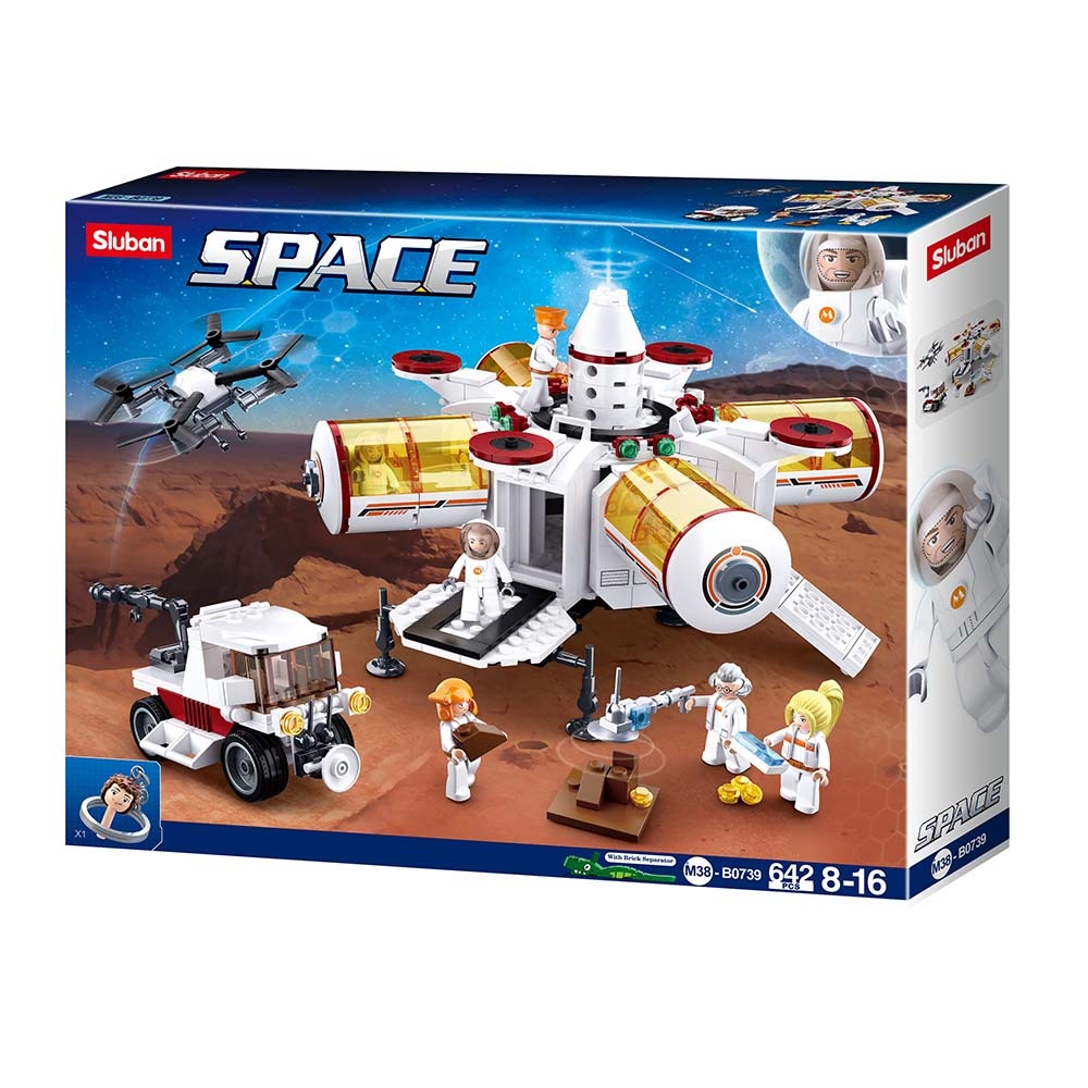 Sluban Building Set: Space - Space Base - 642pcs