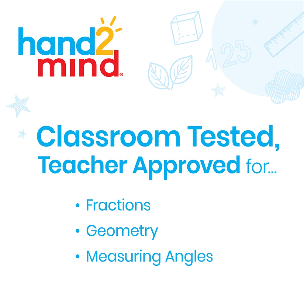 Hand2Mind - Rainbow Angle Fraction Circles - Maths Learning Manipulatives