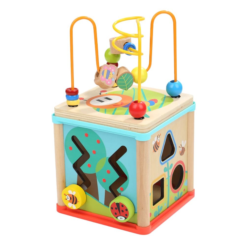 TopBright - 5-in-1 Garden Play Cube: Montessori Activity Toy